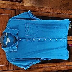 Sundance Blue Button Down Shirt